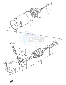 GSX600F (E2) Katana drawing STARTING MOTOR