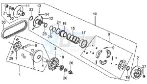 MIO 100 drawing CLUTCH / V-SNAAR