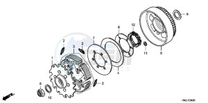 TRX500FPAC drawing CLUTCH