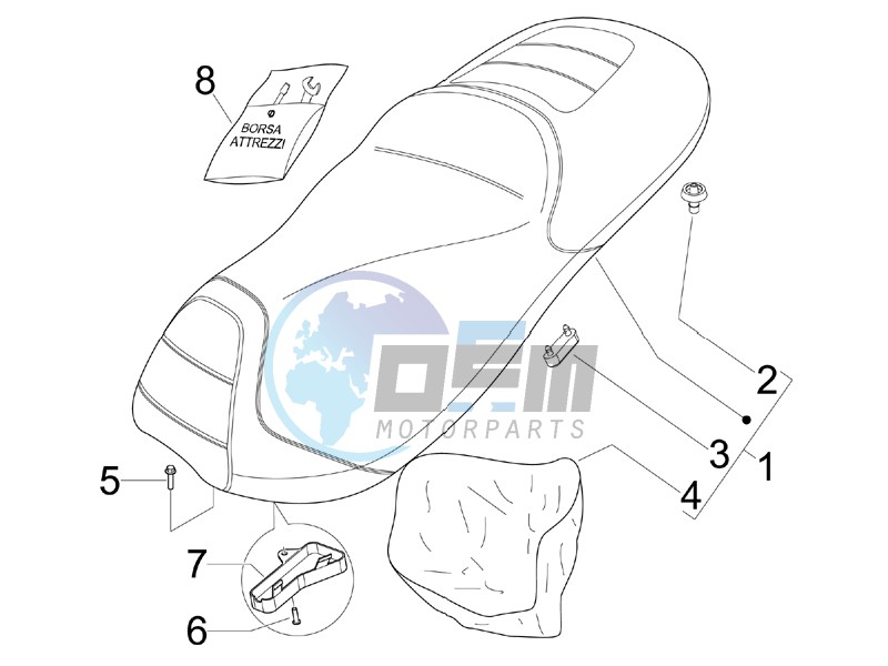 Saddle seats - Tool roll