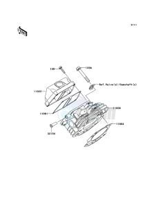 MULE_610_4X4 KAF400A9F EU drawing Cylinder Head