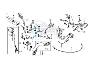 JOYRIDE - 200 cc drawing HANDLEBAR