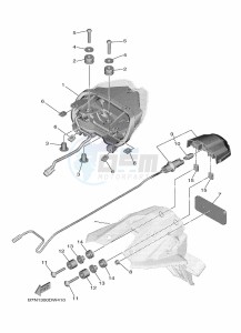 MT-09-SP MTN890D (BAMP) drawing TAILLIGHT