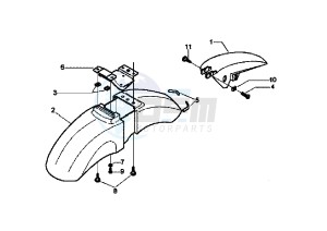 Beverly RST 125 drawing Mudguard