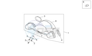 Scarabeo 50 4t 2v e2 drawing Tail light