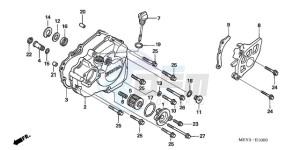 CRF450X9 Europe Direct - (ED) drawing L. CRANKCASE COVER