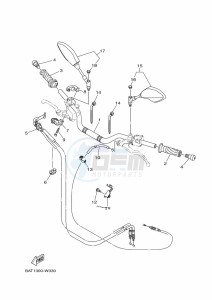 MT-07 MTN690 (BAT8) drawing STEERING HANDLE & CABLE