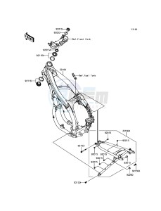 KLX450R KLX450AEF EU drawing Frame