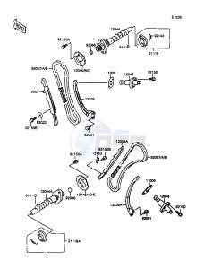 VN 1500 A [VULCAN 1500] (A10-A13) [VULCAN 1500] drawing CAMSHAFT-- S- -_TENSIONER