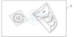 CBR1000RRC drawing TANKPAD / FUEL LID COVER