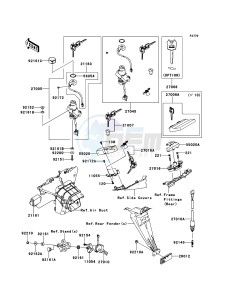 NINJA ZX-6R ZX600RBF FR GB XX (EU ME A(FRICA) drawing Ignition Switch