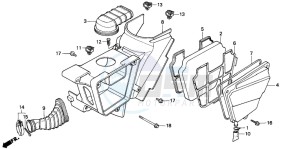 CRM75R drawing AIR CLEANER