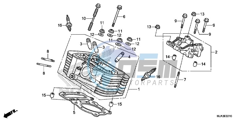 REAR CYLINDER HEAD