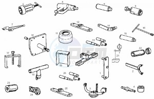 ATLANTIS BULLET - 50 cc VTHAL1AE2 Euro 2 2T AC ESP drawing Special tools (Positions)