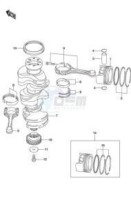 DF 250AP drawing Crankshaft