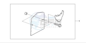 VT750C9 E / KMH drawing BACKREST PLATE