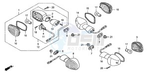 CB1300S CB1300SUPER FOUR drawing WINKER