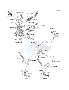 VN1700 CLASSIC VN1700E9F GB XX (EU ME A(FRICA) drawing Front Master Cylinder