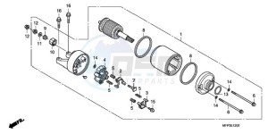 CB1300SA9 SI / ABS BCT MME TWO TY2 drawing STARTING MOTOR