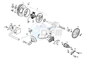 PADDOCK - 50 cc drawing FLYWHEEL