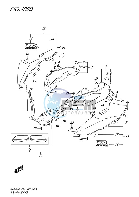 AIR INTAKE PIPE (SPECIAL EDITION)