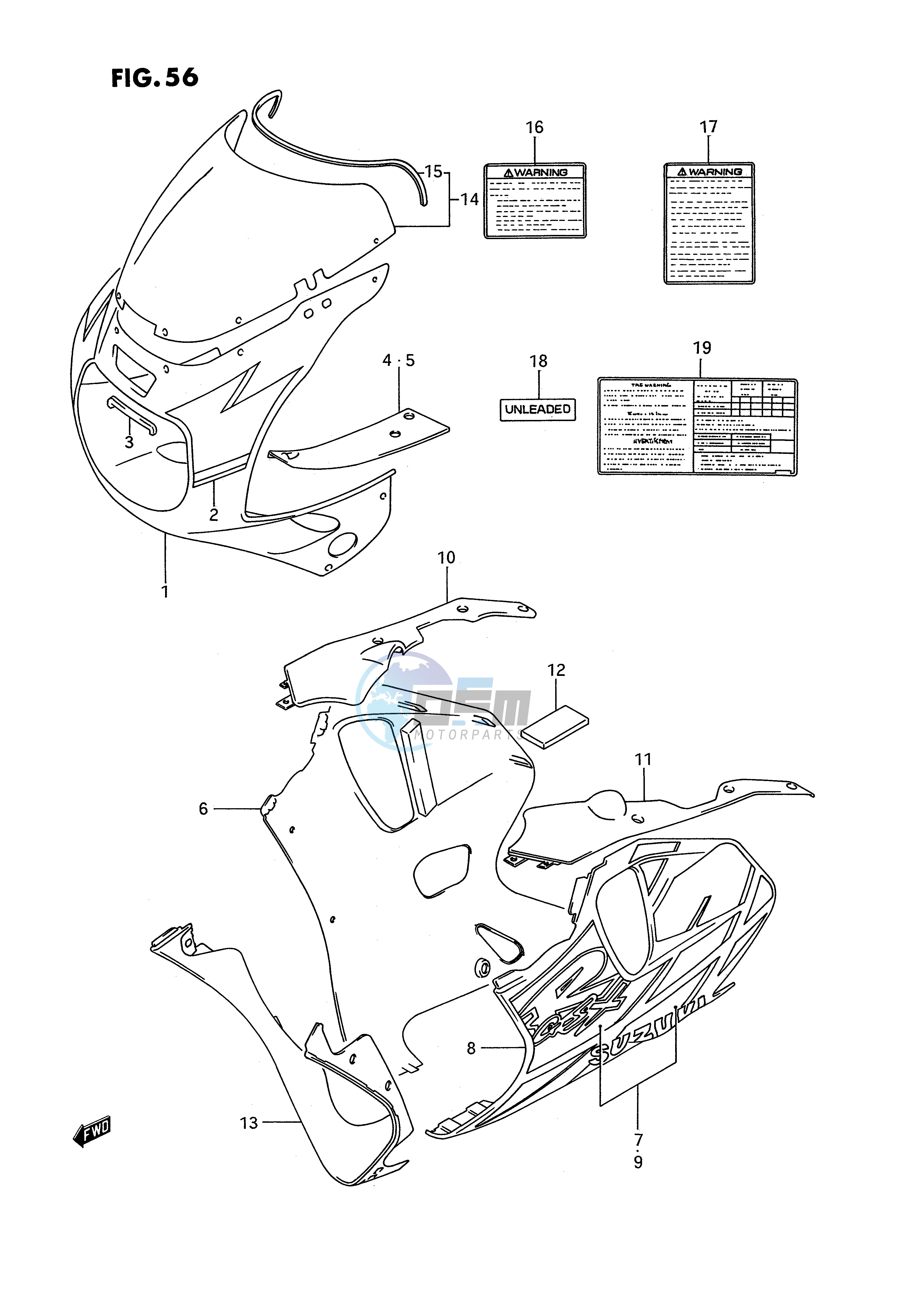 COWLING BODY (MODEL N 3WC)