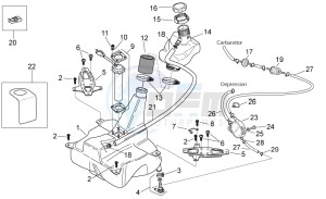 Mojito 125 e3 drawing Fuel Tank