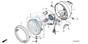 NVS502SH9 TU drawing HEADLIGHT