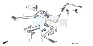 XL1000V9 Ireland - (EK) drawing PEDAL