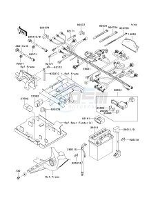 KVF 650 D ([BRUTE FORCE 650 4X4] (D6F-D9F) D8F drawing CHASSIS ELECTRICAL EQUIPMENT