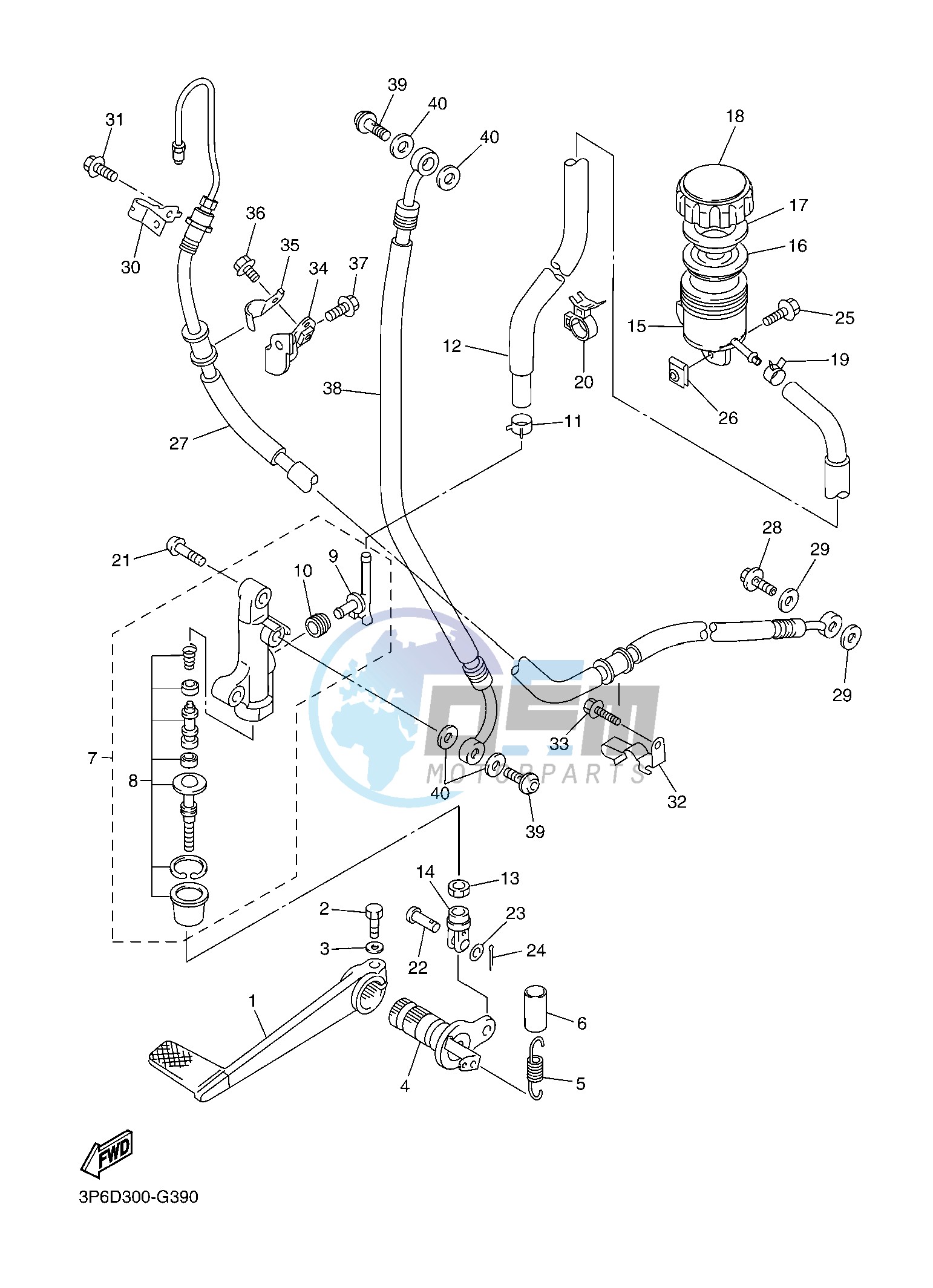 REAR MASTER CYLINDER