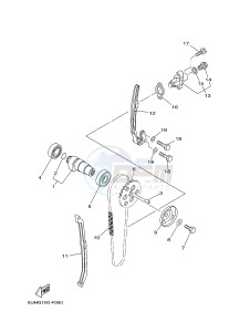 YFM350A YFM35GTXG GRIZZLY 350 2WD (B147) drawing CAMSHAFT & CHAIN