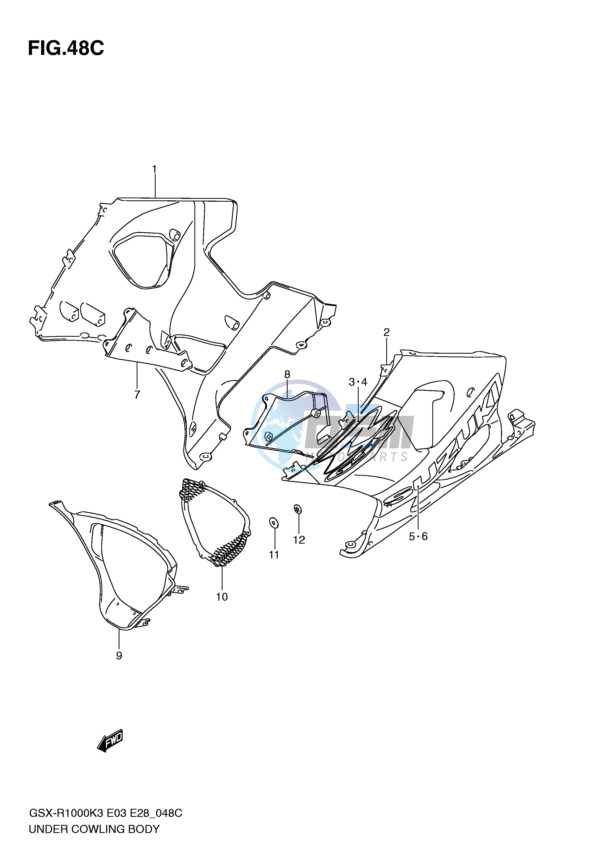 UNDER COWLING (GSX-R1000ZK4 E28)