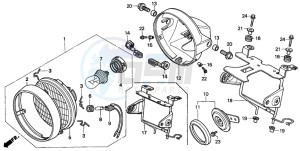 CB250 drawing HEADLIGHT (1)