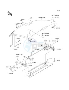 KAF 400 A [MULE 610 4X4] (A6F-AF) A9F drawing FENDERS