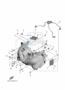 XP530-A TMAX SX ABS (BX3D) drawing HEADLIGHT