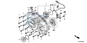 CB1000RAE CB1000R ABS E drawing RIGHT CRANKCASE COVER