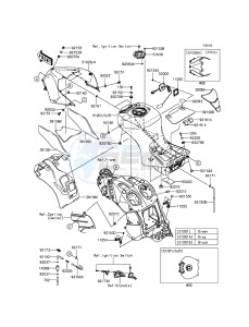 ZZR1400 ABS ZX1400FFF FR GB XX (EU ME A(FRICA) drawing Fuel Tank