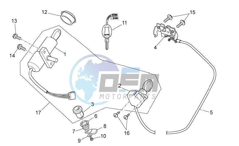 Lock hardware kit