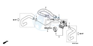 GL18009 France - (F / AB CMF NAV) drawing AIR INJECTION VALVE