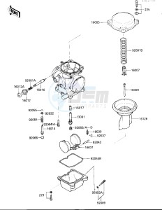 EX 250 F [NINJA 250R] (F2-F4) [NINJA 250R] drawing CARBURETOR PARTS