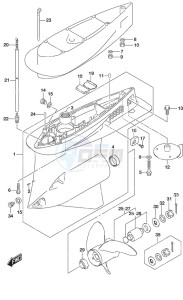 DF 300AP drawing Gear Case