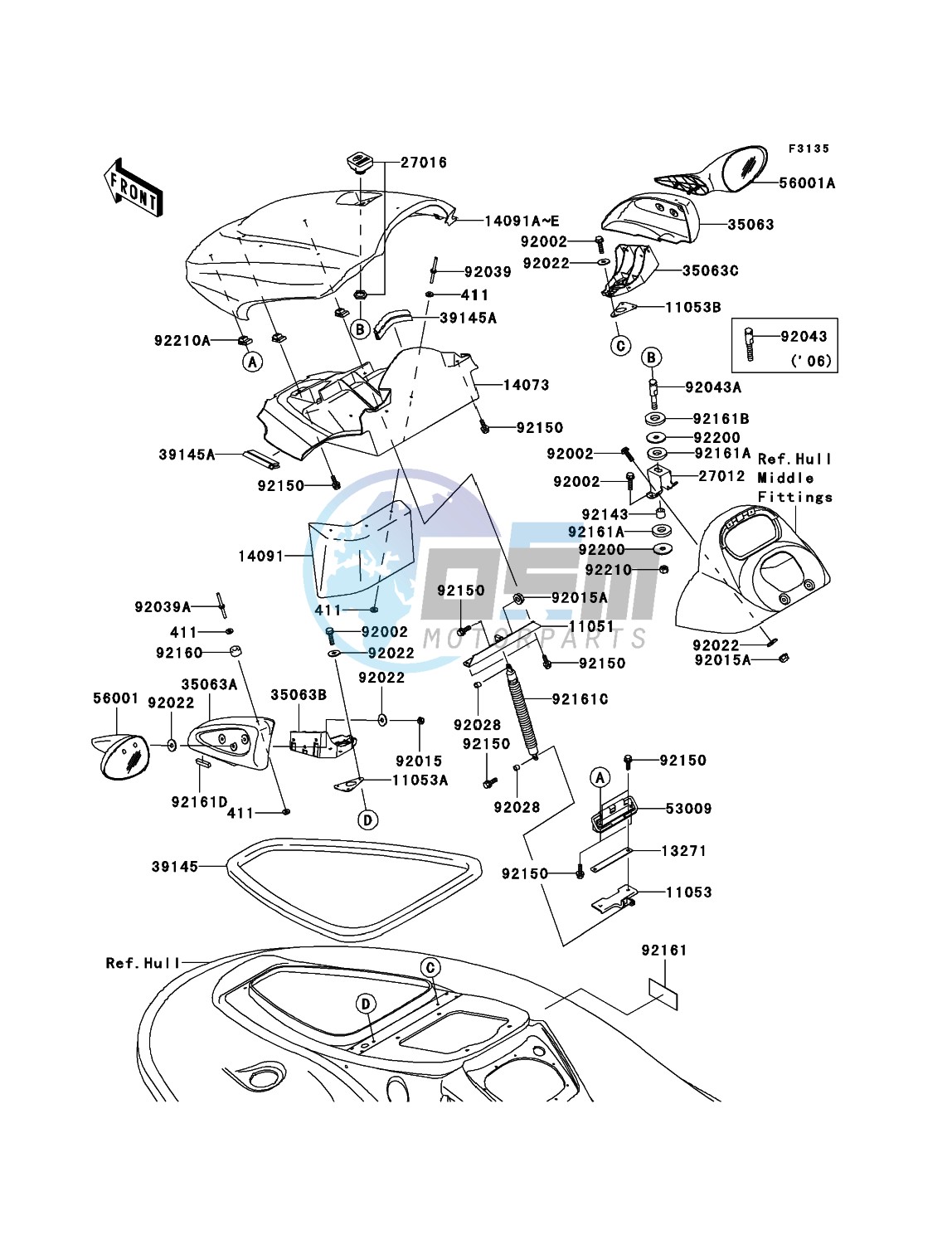 Hull Front Fittings