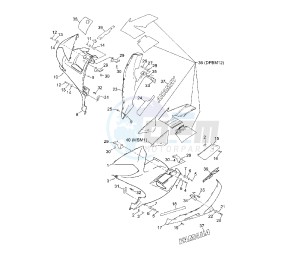 TZR 50 drawing COWLING 2