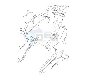 YP R X-MAX 250 drawing REAR BODY 1Y+G6704S4