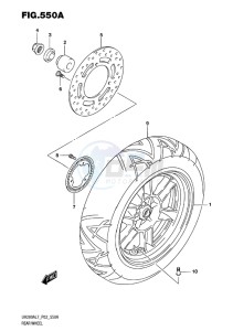 UH200 ABS BURGMAN EU drawing REAR WHEEL