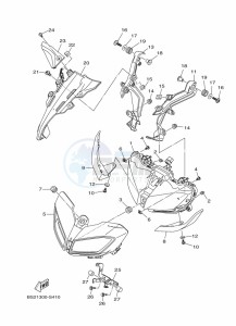 MT-09 MTN850-A (BS2M) drawing HEADLIGHT