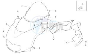 RS 125 Tuono drawing Front body I