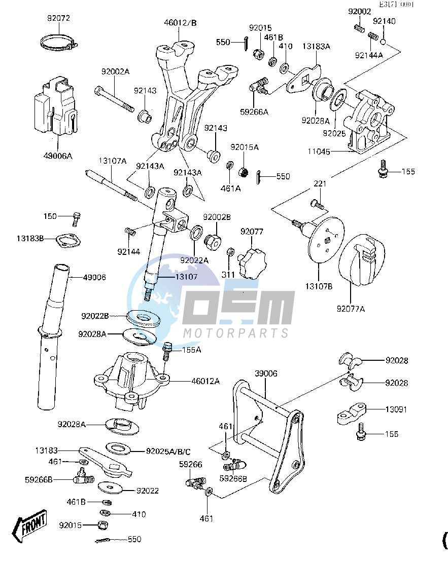 HANDLE POLE -- JF650-A1- -