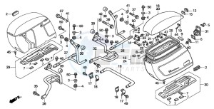 GL1500CT VALKYRIE drawing SADDLEBAG (GL1500CT)